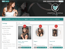 Tablet Screenshot of cristinadavenastore.it